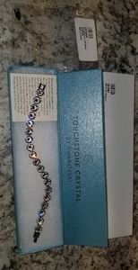 Touchstone white ice bracelet with extender